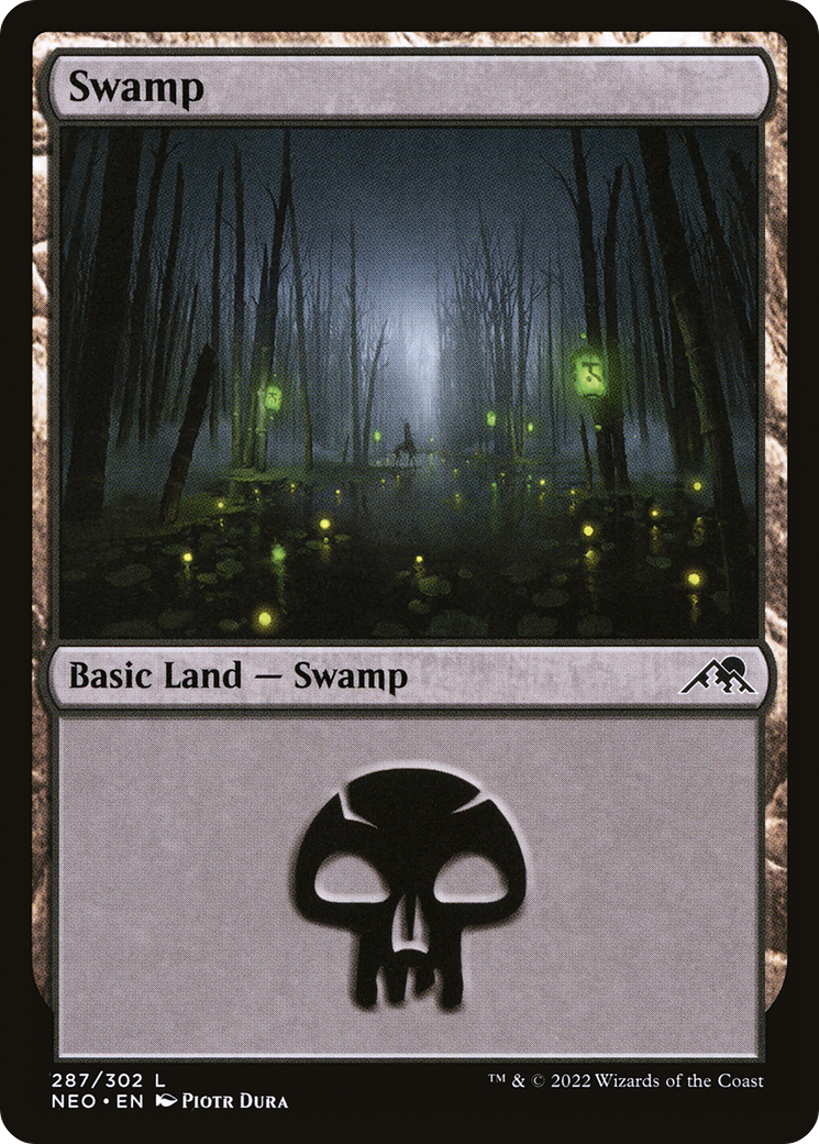 Swamp (287) (287) [Kamigawa: Neon Dynasty] - Deck Out Gaming