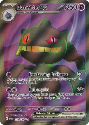 Banette ex - 229/198 (229) [SV01: Scarlet & Violet Base Set] Holofoil - Deck Out Gaming