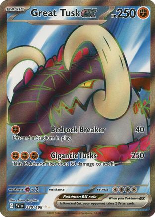 Great Tusk ex - 230/198 (230) [SV01: Scarlet & Violet Base Set] Holofoil - Deck Out Gaming