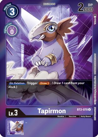 Tapirmon (Event Pack 4) (BT2-070) [Release Special Booster] Foil - Deck Out Gaming