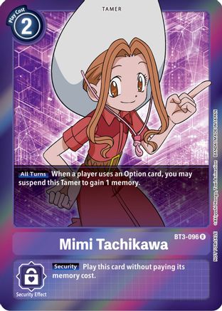 Mimi Tachikawa - BT3-096 (Event Pack 4) (BT3-096) [Release Special Booster] Foil - Deck Out Gaming