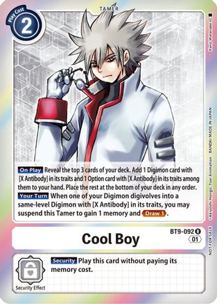 Cool Boy (Event Pack 4) (BT9-092) [X Record] Foil - Deck Out Gaming