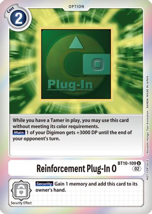 Reinforcement Plug-In 0 (Event Pack 4) (BT10-109) [Xros Encounter] Foil - Deck Out Gaming