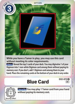 Blue Card (Event Pack 4) (EX2-072) [Digital Hazard] Foil - Deck Out Gaming