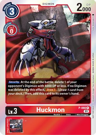 Huckmon - P-066 (Limited Card Pack) (P-066) [Digimon Promotion Cards] Foil - Deck Out Gaming