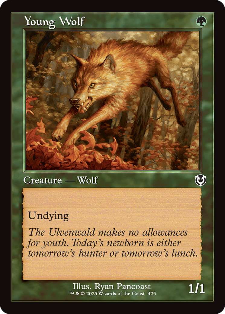 Young Wolf (Retro Frame) (425) [Innistrad Remastered] foil - Deck Out Gaming