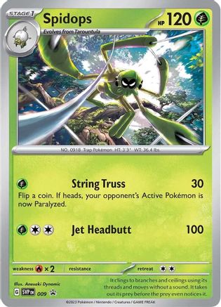 Spidops - 009 (9) [SV: Scarlet & Violet Promo Cards] Holofoil - Deck Out Gaming
