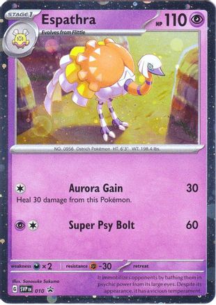 Espathra - 010 (10) [SV: Scarlet & Violet Promo Cards] Holofoil - Deck Out Gaming