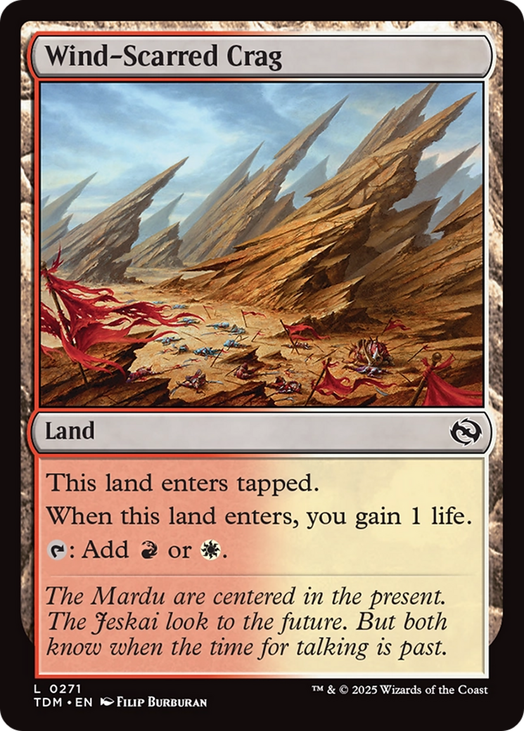 Wind-Scarred Crag (271) [Tarkir: Dragonstorm] - Deck Out Gaming