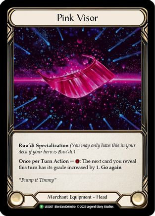 Pink Visor - LSS007 (LSS007) [Flesh and Blood: Promo Cards] Cold Foil - Deck Out Gaming