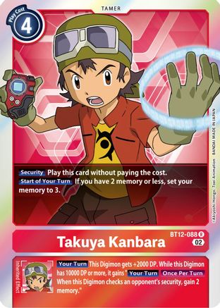 Takuya Kanbara (BT12-088) [Across Time] Foil - Deck Out Gaming