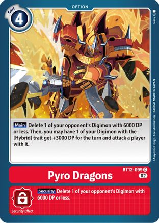 Pyro Dragons (BT12-099) [Across Time] - Deck Out Gaming