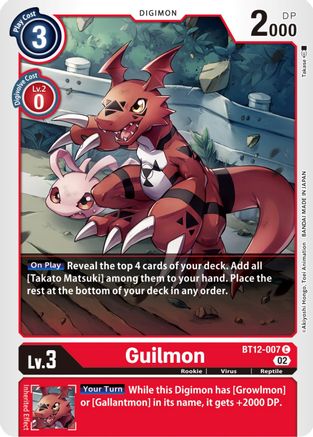 Guilmon (BT12-007) [Across Time] - Deck Out Gaming