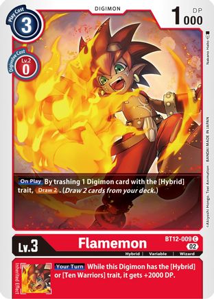 Flamemon (BT12-009) [Across Time] - Deck Out Gaming