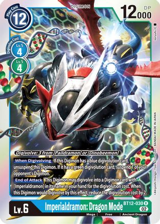 Imperialdramon: Dragon Mode (BT12-030) [Across Time] Foil - Deck Out Gaming