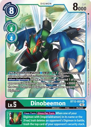 Dinobeemon (BT12-055) [Across Time] Foil - Deck Out Gaming