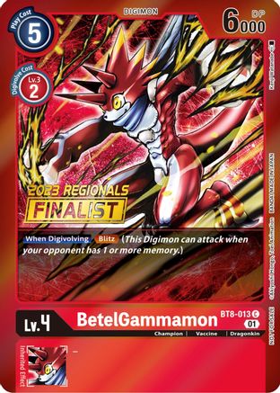 BetelGammamon (2023 Regionals Finalist) (BT8-013) [New Awakening] Foil - Deck Out Gaming
