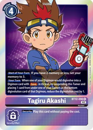 Tagiru Akashi (BT12-096) [Across Time] Foil - Deck Out Gaming