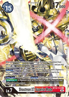 Shoutmon X7: Superior Mode (BT12-112) [Across Time] Foil - Deck Out Gaming