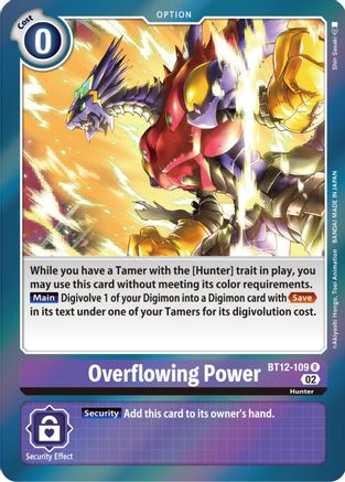 Overflowing Power (BT12-109) [Across Time] Foil - Deck Out Gaming