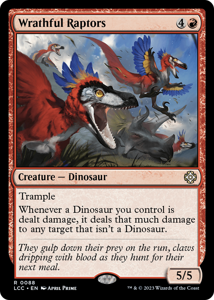 Wrathful Raptors (88) [The Lost Caverns of Ixalan Commander] - Deck Out Gaming