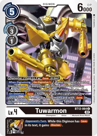 Tuwarmon (BT12-064) [Across Time] - Deck Out Gaming