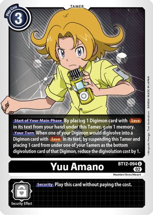 Yuu Amano (BT12-094) [Across Time] - Deck Out Gaming