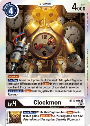 Clockmon (BT12-086) [Across Time] Foil - Deck Out Gaming