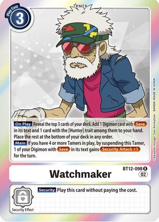 Watchmaker (BT12-098) [Across Time] Foil - Deck Out Gaming