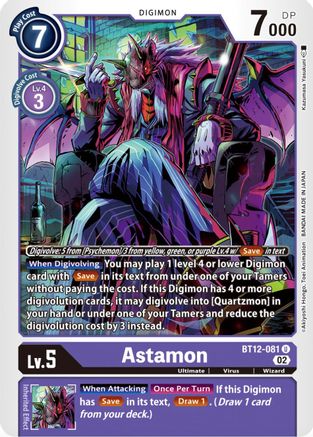 Astamon (BT12-081) [Across Time] - Deck Out Gaming