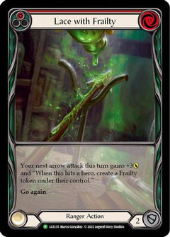 Lace with Frailty (Red) - LGS135 (LGS135) [Flesh and Blood: Promo Cards] Rainbow Foil - Deck Out Gaming