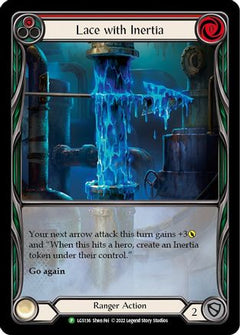 Lace with Inertia (Red) - LGS136 (LGS136) [Flesh and Blood: Promo Cards] Rainbow Foil - Deck Out Gaming