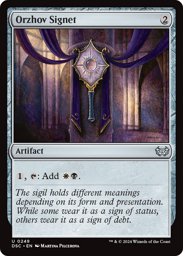 Orzhov Signet (249) [Duskmourn: House of Horror Commander] - Deck Out Gaming