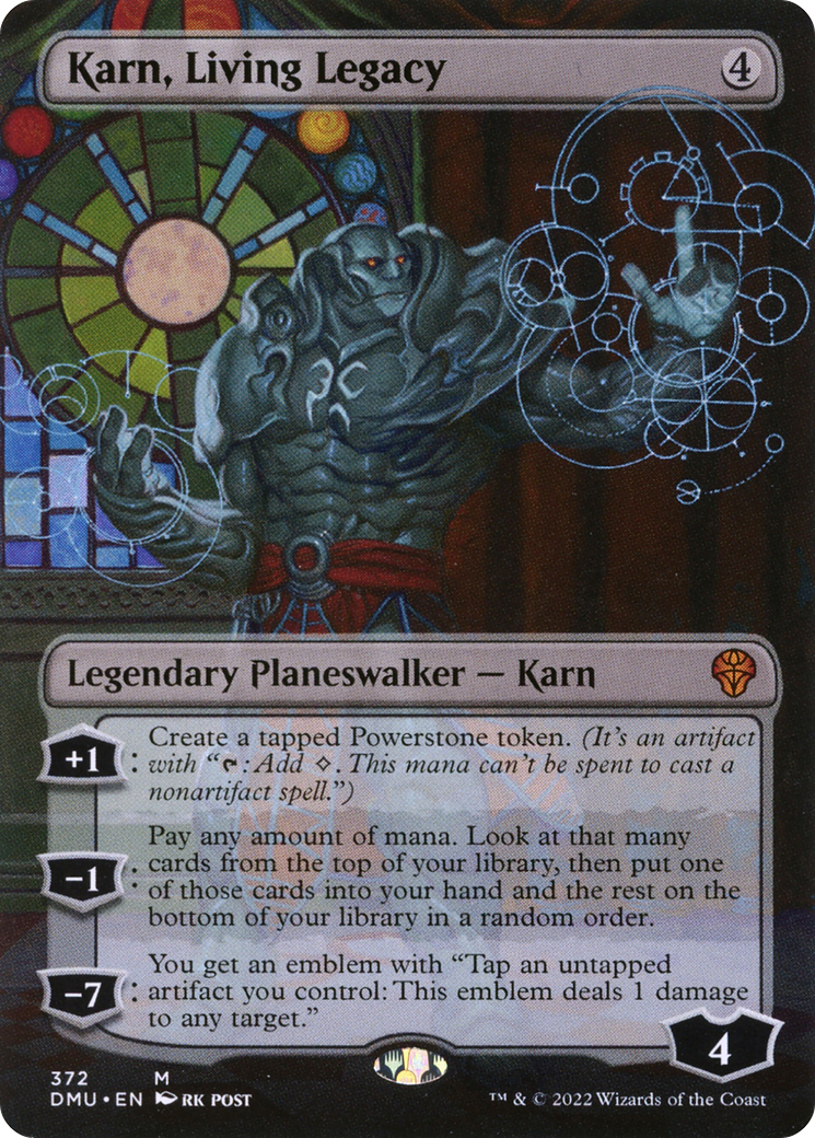 Karn, Living Legacy (Borderless) (372) [Dominaria United] foil - Deck Out Gaming