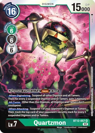 Quartzmon (BT12-057) [Across Time] Foil - Deck Out Gaming