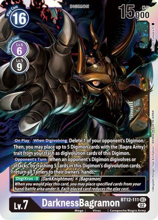 DarknessBagramon (BT12-111) [Across Time] Foil - Deck Out Gaming