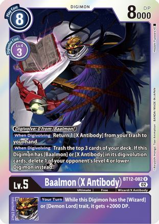 Baalmon (X Antibody) (BT12-082) [Across Time] Foil - Deck Out Gaming