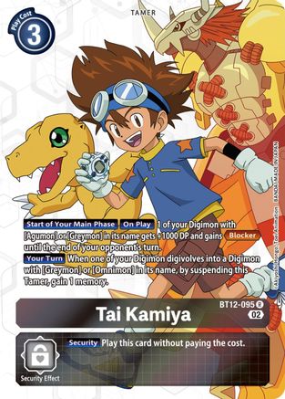 Tai Kamiya (Alternate Art) (BT12-095) [Across Time] Foil - Deck Out Gaming