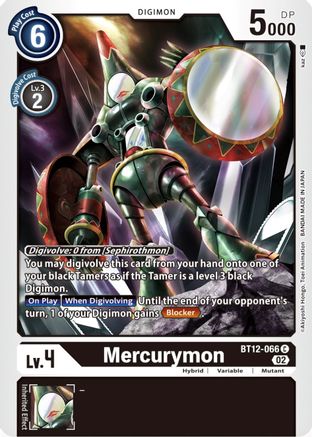 Mercurymon (BT12-066) [Across Time] - Deck Out Gaming