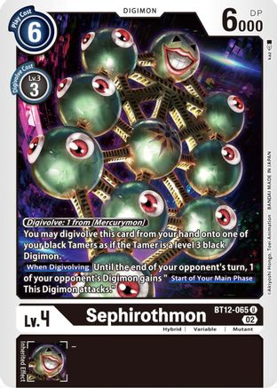 Sephirothmon (BT12-065) [Across Time] - Deck Out Gaming