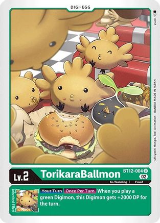 TorikaraBallmon (BT12-004) [Across Time] - Deck Out Gaming