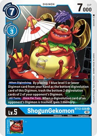 ShogunGekomon (BT12-026) [Across Time] - Deck Out Gaming