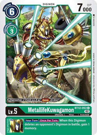 MetallifeKuwagamon (BT12-053) [Across Time] - Deck Out Gaming