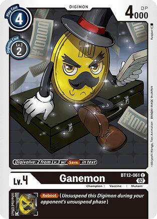 Ganemon (BT12-061) [Across Time] - Deck Out Gaming