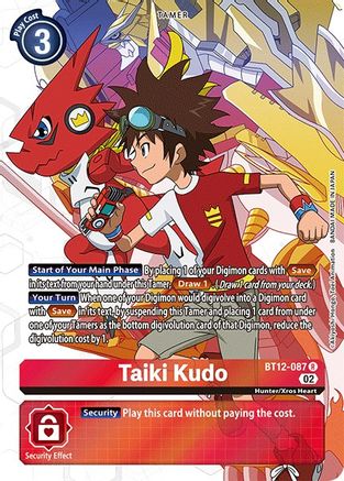 Taiki Kudo (Alternate Art) (BT12-087) [Across Time] Foil - Deck Out Gaming