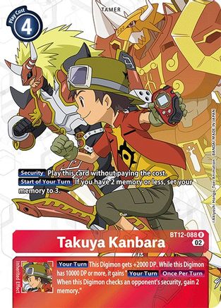 Takuya Kanbara (Alternate Art) (BT12-088) [Across Time] Foil - Deck Out Gaming