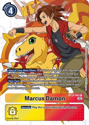 Marcus Damon (Alternate Art) (BT12-092) [Across Time] Foil - Deck Out Gaming