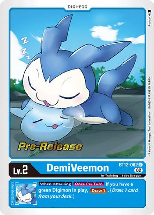 DemiVeemon (BT12-002) [Across Time Pre-Release Cards] Foil - Deck Out Gaming