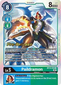 Paildramon (BT12-028) [Across Time Pre-Release Cards] Foil - Deck Out Gaming