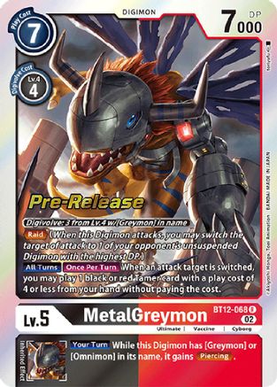 MetalGreymon (BT12-068) [Across Time Pre-Release Cards] - Deck Out Gaming